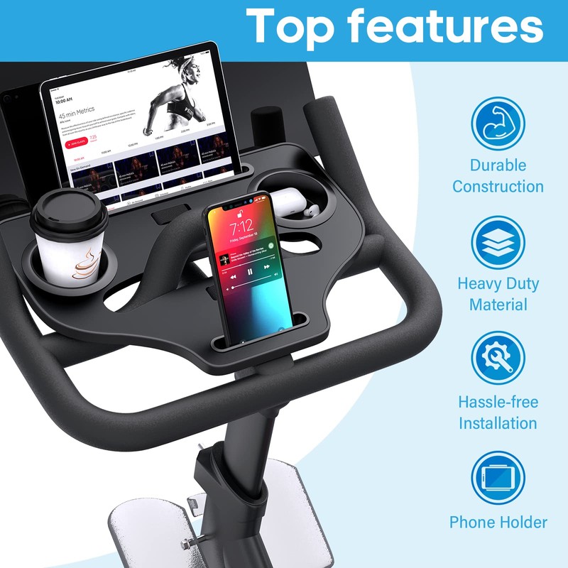 Qsxou Desk Attachment for Peloton Bike (NOT Bike+) Tray Holder