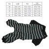 Striped Dog Pajamas Soft Stretchy Fashionable 4 Legged Puppy Pajamas