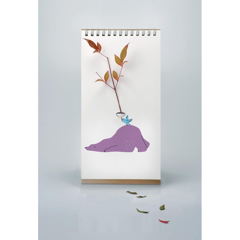 PLAYABLE ART Flip Vase - Tabletop Notebook-styled Vase for Flowers