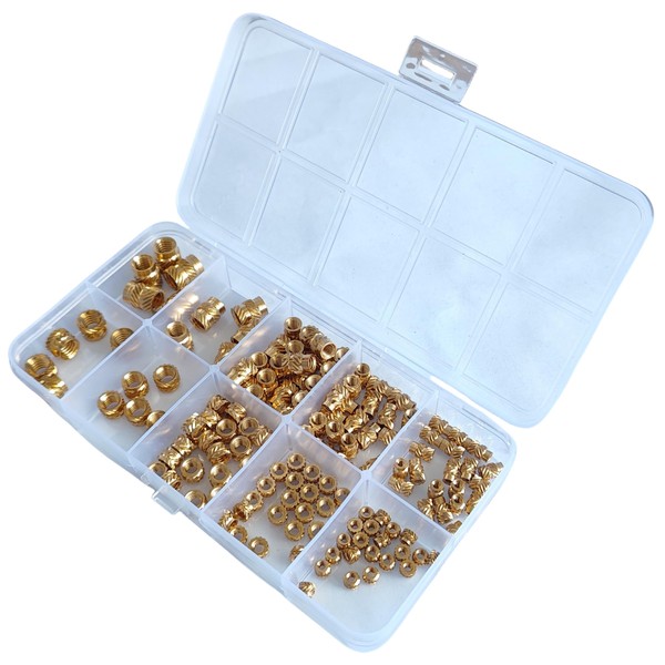 ZZYWWP 140 Pcs Threaded Inserts Kit, Includes M2 M2.5 M3
