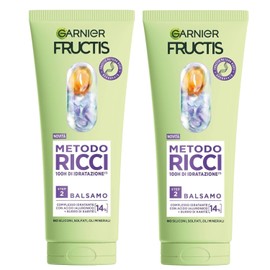 Garnier Fructis Metodo Ricci Balsamo Idratante 100H, Step 2, con Acido Ialuronico 14% e Burro di Karité, Senza Siliconi, 200 ml (2)