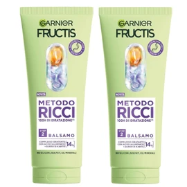 Garnier Fructis Metodo Ricci Balsamo Idratante 100H, Step 2, con Acido Ialuronico 14% e Burro di Karité, Senza Siliconi, 200 ml (2)