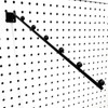 14" L Pegboard 6 Ball Waterfall Faceout Hook, Black -