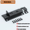 Alise Slide Bolt Gate Latch,Spring-Automatic Barrel Bolts Latches Safety Door