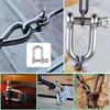 Shackle D Shape, 12Pcs M4 D Ring Shackles, Stainless Steel