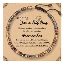 Btysun Spiritual Gifts for Women Bead Bracelet Get Well Gifts Adjustable Inspirational Bracelets for Women Cheer Up Thoughtful Always Be Confident Birthday Gift Ideas Jewelry
