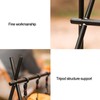 Hanging Rack Black Tripod Structure Folding Hanging Shelf with Storage