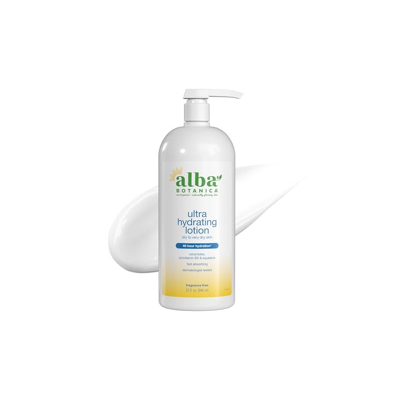 Alba Botanica Very Emollient Original Body Lotion, 32 Oz.
