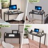 EUREKA ERGONOMIC 39 Inch Small Black Home Office Computer Desk,