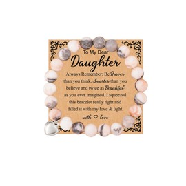Mother Daughter Bracelets Mom Bracelet Mom and Daughter Bracelets Bead Bracelet Daughter Granddaughter Gifts from Mom Christmas Gifts for Women Stocking Stuffers