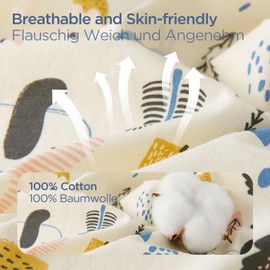 Duomiaomiao Winter Baby Sleeping Bag 3.5 tog, 100% Cotton Newborn Warm Sleep Sack with Removable Sleeves Baby Wearable Blanket for Infant Toddlers 6-18 months, Panda