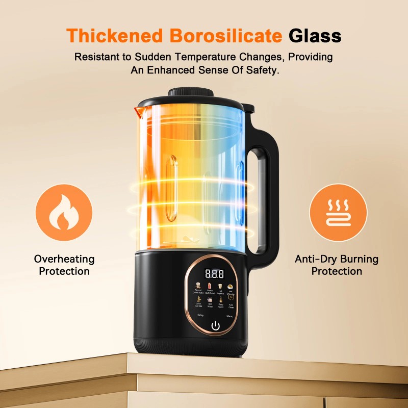 Unbranded 50oz Nut Milk Maker, 10 in 1 Automatic Nut