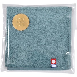 Towel Handkerchief, Imabari Original Gift Set, Gift A, Hand Towel, Mini Towel, Small, 1.0 x 1.0 inches (25 x 25 cm), Terry Cloth Handkerchief (Smoky Blue)