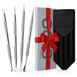 Kit Suvorna para eliminar granos | Eliminador de milia | Lancetas para extracción facial | Extractor de puntos blancos | Extractor de comedones | Eliminador de puntos negros | Aguja para acné y quistes