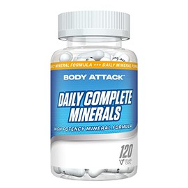 Body Attack Daily Complete Minerals, Pack of 1 (1 x 120 Capsules)