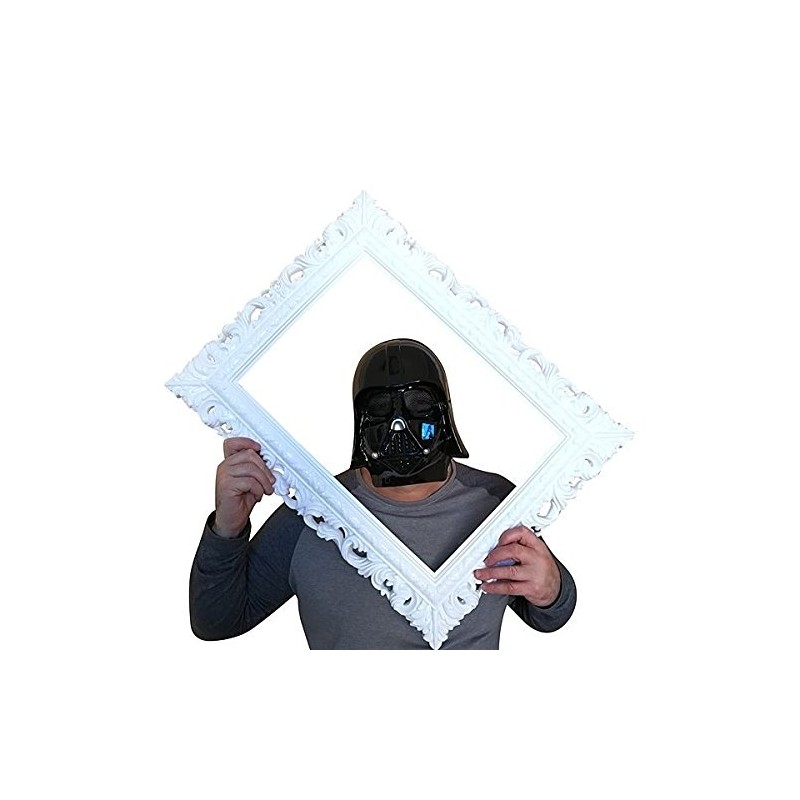 White Antique Style Square 'Selfie' Posing Frame
