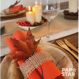 Papstar, 84813 Royal Collection Napkins 1/4 Fold 40 cm x 40 cm Nectarine Pack of 50