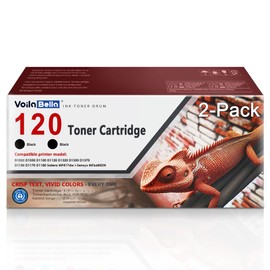 120 Black Toner Cartridge Replacement for Canon 120 CRG120 CRG-120 Toner Cartridge Compatible for imageCLASS D1120 D1550 D1150 D1320 D1350 D1520 D1170 D1370 D1180 MF6680 MF417 Printer(2 Pack,Black)