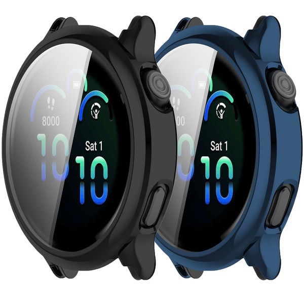2Pack Case Compatible with Garmin Vivoactive 6 Screen Protector Case