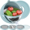 4-1 Colander with Bowl Set - Strainers for Kitchen, Food