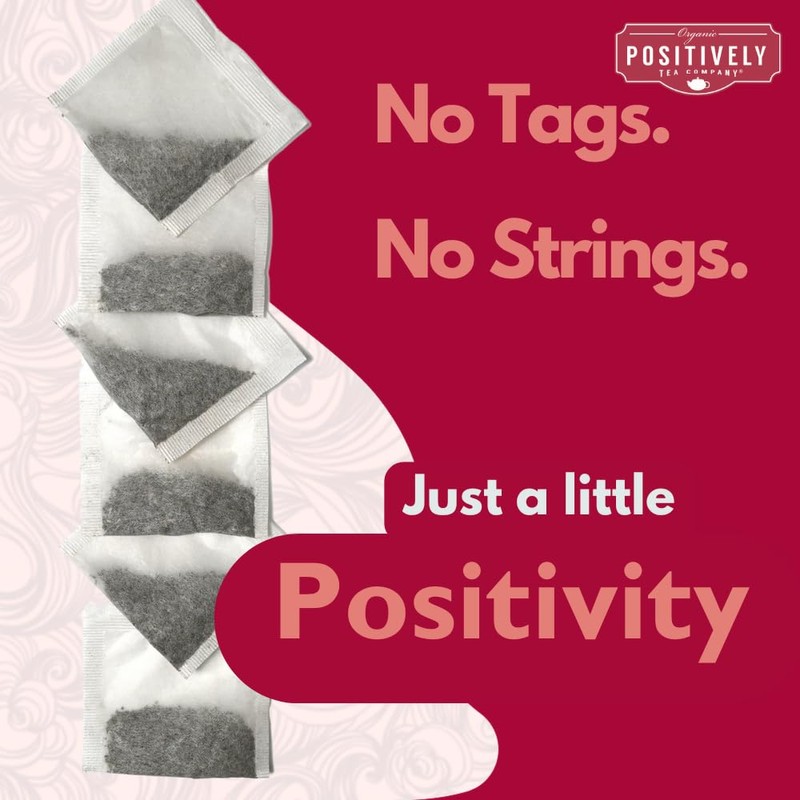 Organic Positively Tea Company, Hibiscus Herbal Tea Bags, 100 Count,