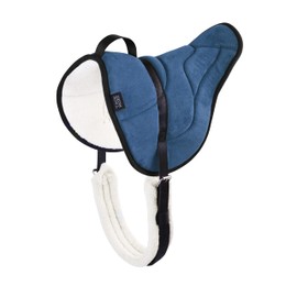 Tackmore Bareback Pad with Adjustable Girth Shock-Absorbing Riding Pad for Horse Riders Midnight Blue