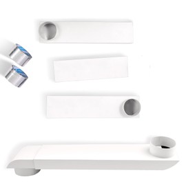 25-55 Inch-Periscope Dryer Vent Flat Dryer Vent Duct 4 Inch Stainless Dryer Vent Kit,Telescoping Dryer Vent For Whirlpool Adjustable from,for Tight Spaces Adapter Flat Dryer Vent,OEM-Upgraded(white)