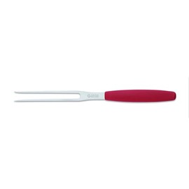 Giesser seit 1776 - Made in Germany - Wurstgabel rot, Basic Red, Klinge 13 cm, rutschfest, Fleischgabel spülmaschinenfest, rostfrei