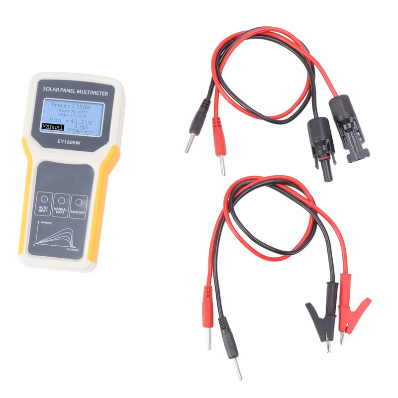 Solar Panel Tester Photovoltaic Multimeter EY1600W with Backlight MPPT Open