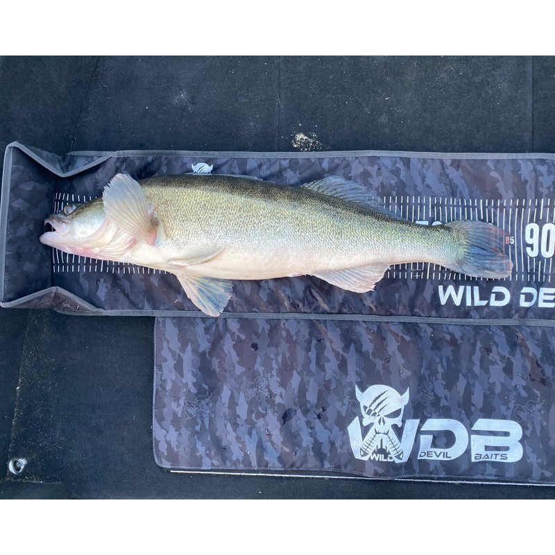 Angel-Berger Wild Devil Baits Camo Measure Mat 130 cm Unhooking