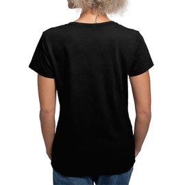 CafePress Speckled Sussex Chickens Women's V Neck Dark T Shi Womens Cotton V-Neck T-Shirt Black