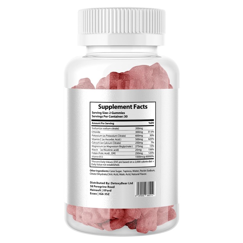 Hydromax Electrolytes Gummies – 60-Count Electrolyte and 1500mcg B12 Vitamin