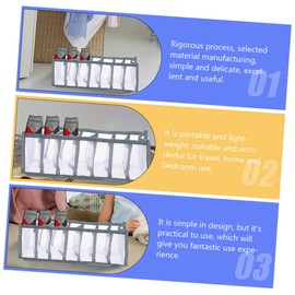 Zerodeko 4pcs Clothes Storage Box Clothing Drawers Sock Storage Organizer Drawers Organizer Folded Clothes Organizer Closet Clothing Organizer Drawer Dividers Mesh Foldable Clothes Box