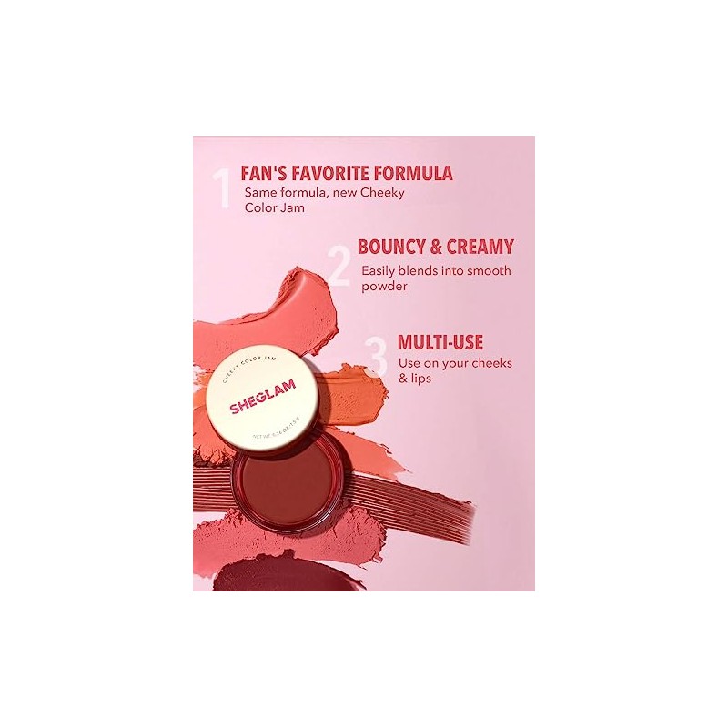 SHEGLAM Sunday Picnic Rubor en Crema Alta Pigmentación (Afternoon Peach)