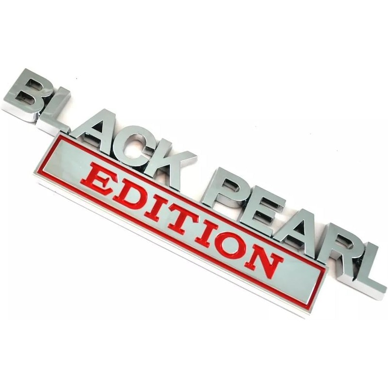 1x Pirate Plus 1x Black Pearl Edition Metal Emblem Sticker
