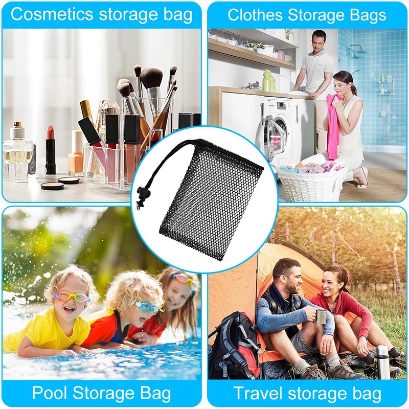 LICQIC 5 Pcs Polyester Mesh Bag, Small Net Bags, Mesh