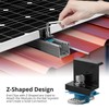Anbte 10 PCS Solar Panel Mounting Brackets for Unistrut, Aluminium