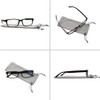 TruVision Readers Computer Reading Glasses 9603-CG-2PK-Black-1.25