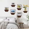 PHOENANCEE Small Floating Shelves,Mini Wall Shelf Set of 2,Wood Ledges