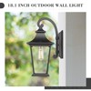 Emliviar Outdoor Wall Lantern, 1-Light Exterior Wall Mount Light with