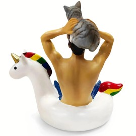 Merman Home Decor,Outdoor Garden Yard Decoration For,Elves Of The Sea Merman Statue, Garden Ornaments The For Family And Friends Desktop Decoration And Garden Sculpture,Housewarming,Party Favor