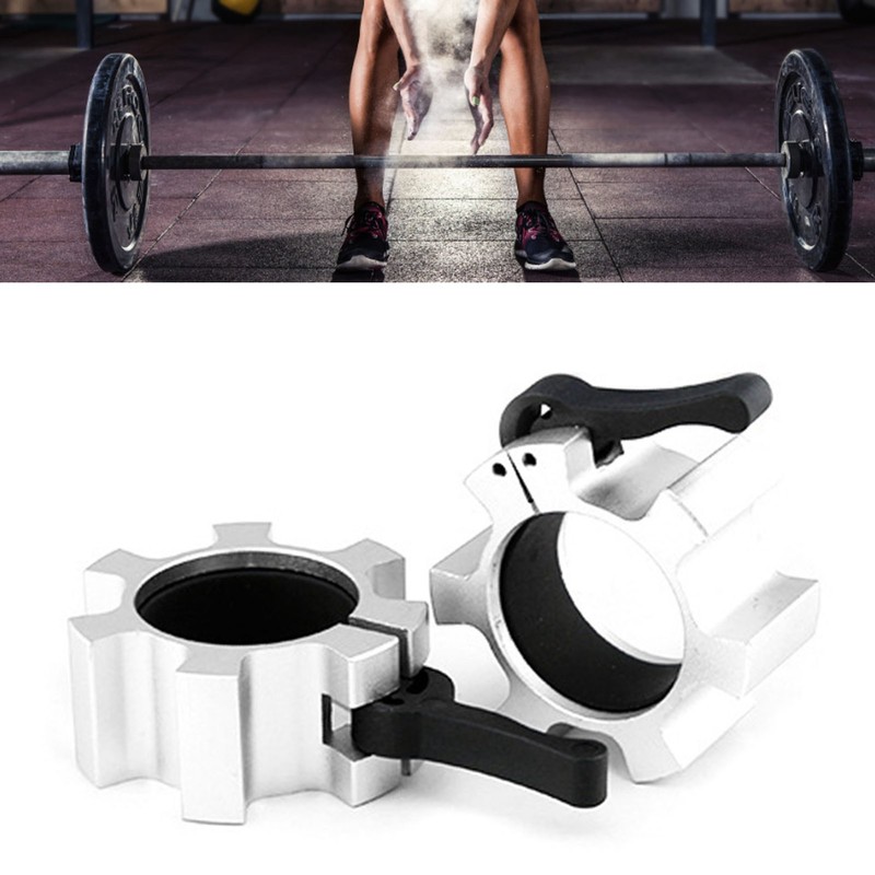 2PCS 50mm Barbell Collar Lock Aluminum Alloy Quick Release Locks