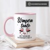 Berufe-Tasse Superheldin Wimperntante - Kaffee-Tasse mit Spruch/Arbeit/Job/Lustig/Geschenk-Idee - Innen &