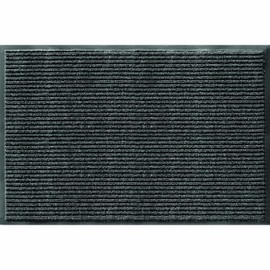 Apache Mills Apache Rib 3' x 10' Non Slip Dirt Trapping Stain Resistant Indoor/Outdoor Door Mat, Pepper