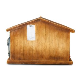 Glitzhome Nativity Sets for Christmas Indoor with Light Star, Light Up Resin Nativity Scene Set for Tabletop Decor Hand Painted Lighted Christmas Nativity Figurines with Stable Xmas Manger Scene