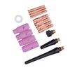 16 Pcs Welding Torch Accessories Ceramic Nozzle Pressure Cap Collets