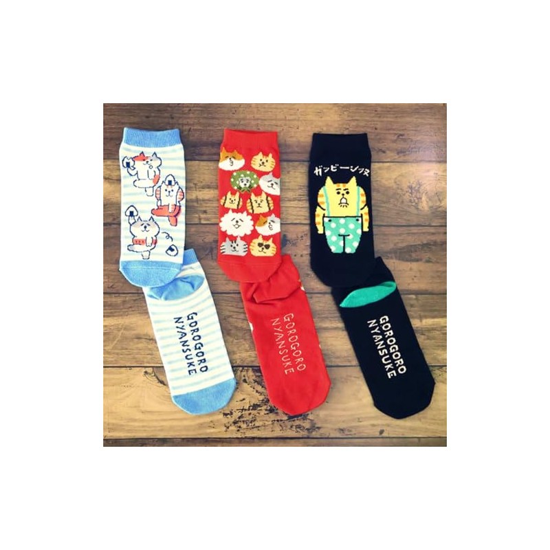 Mind Wave Cute Character Socks, Gabbeenne