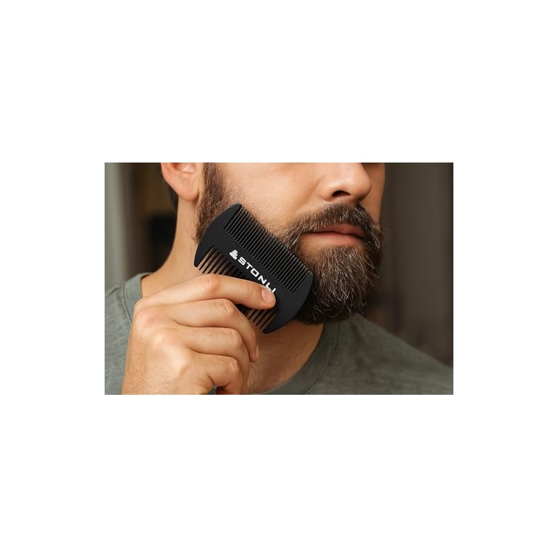 Metal Beard & Moustache Comb for Men