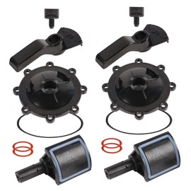 BESIMLI 2-Port/3-Port Pool Valve Rebuild Kit Compatible with Jandy 2-way/3-way 4715, 4716 Series Valves, Includes Handle 7433, Valve Cover 4606, Diverter Valve 4720, Knob 4603 (2 Pack)