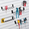 MOJIEZUO 8 Pcs Slatwall Screwdriver Holder Tool Hangers Stainless Steel